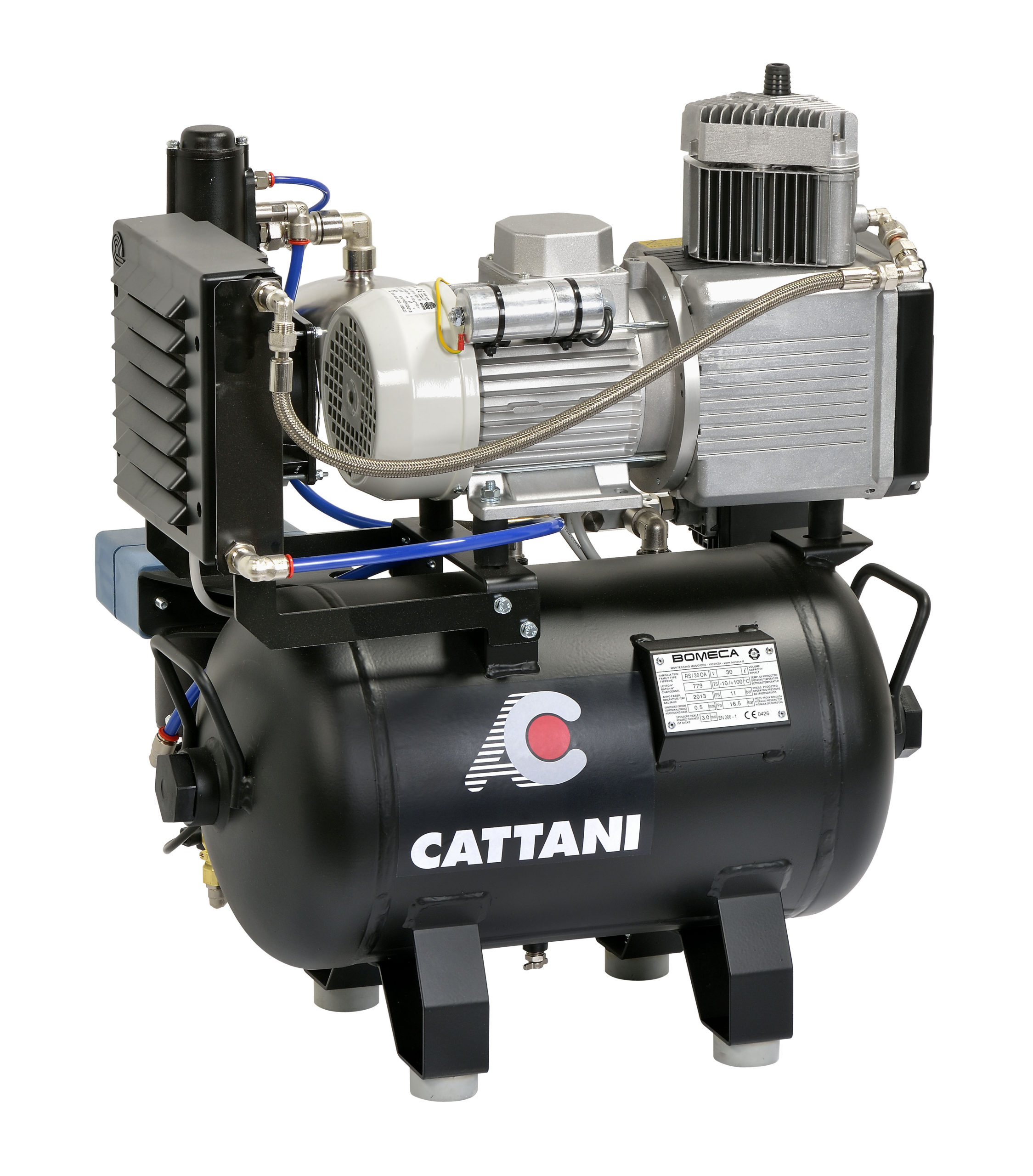 Cattani kompressor m/tørke. 1 syl. 230V. 1~