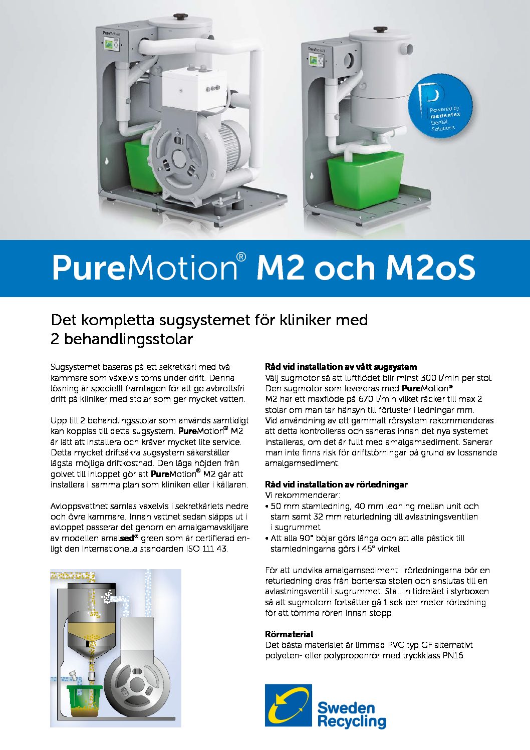SRAB DMT våt sug M4, 3-4 uniter kompl m/motor - Bilde 2