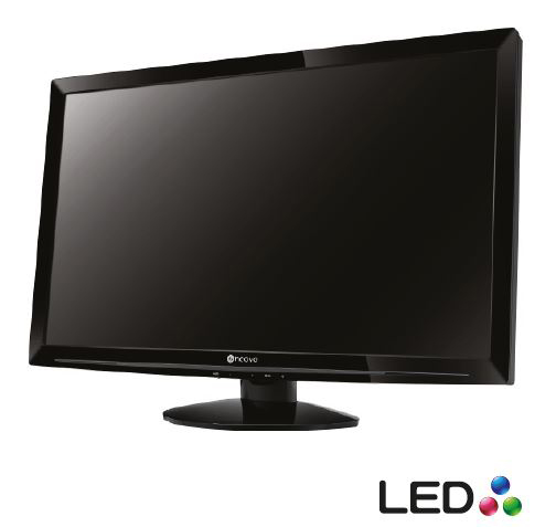 Neovo 27" LED HD monitor m/høyttaler, sort