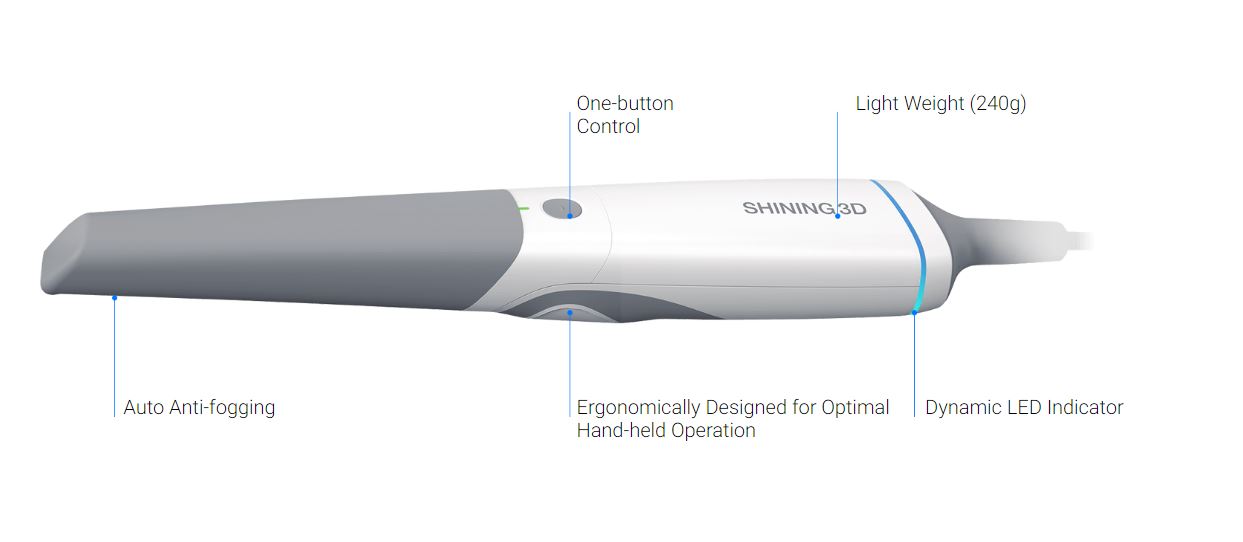 Shining 3D. Aoralscan 3. Intraoral scanner. Kablet - Bilde 2